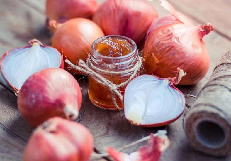 onions for removing parasites
