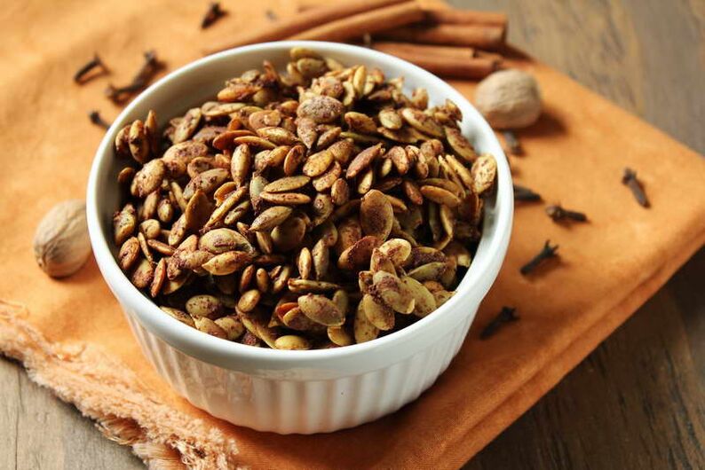 Anthelmintic pumpkin seeds can also be used with cocoa